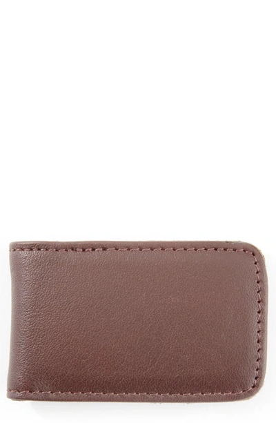 Shop Royce Leather Money Clip In Brown