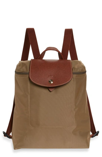 Shop Longchamp 'le Pliage' Backpack In Desert