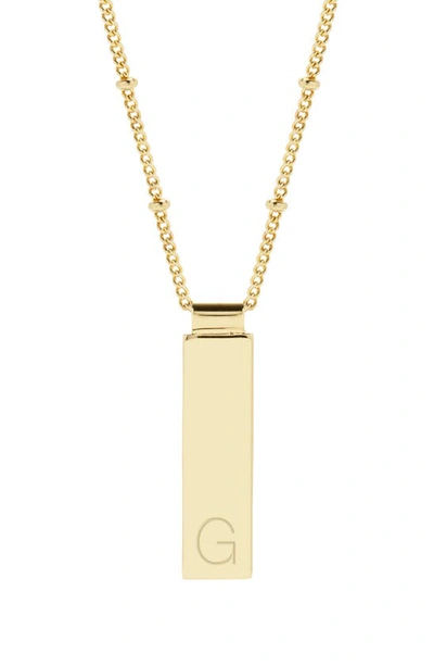 Shop Brook & York Maisie Initial Pendant Necklace In Gold G