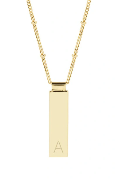 Shop Brook & York Maisie Initial Pendant Necklace In Gold A