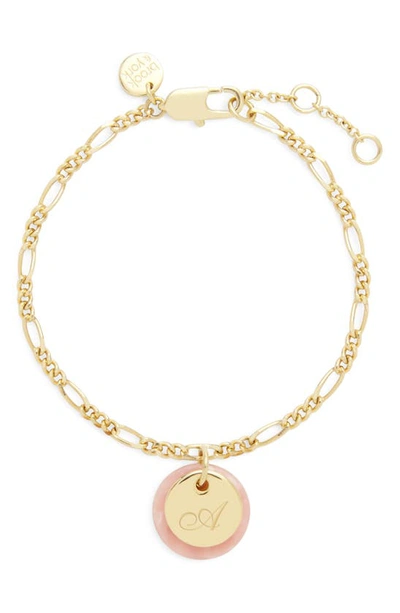 Shop Brook & York Chelsea Initial Charm Bracelet In Gold A
