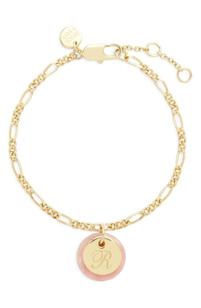 Shop Brook & York Chelsea Initial Charm Bracelet In Gold R