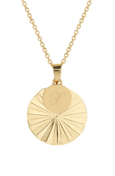 Shop Brook & York Celeste Initial Charm Pendant Necklace In Gold X