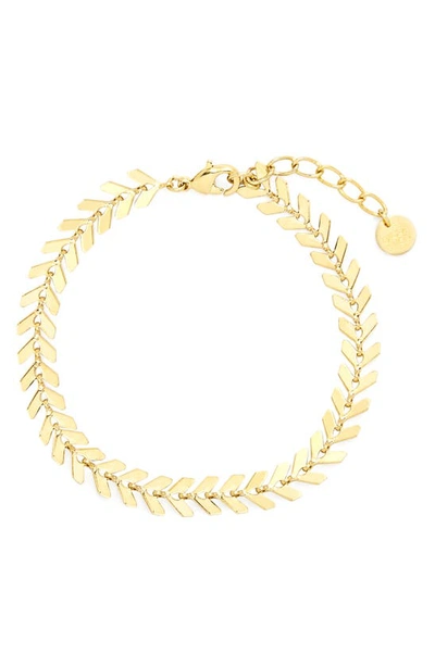 Shop Brook & York Brynn Chevron Chain Bracelet In Gold