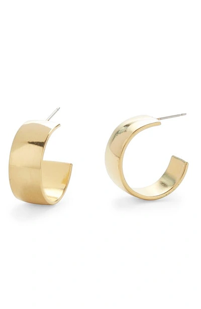 Shop Brook & York Alanna Flat Hoop Earrings In Gold