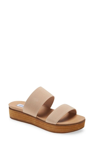 Shop Steve Madden Aliyah Platform Slide Sandal In Blush