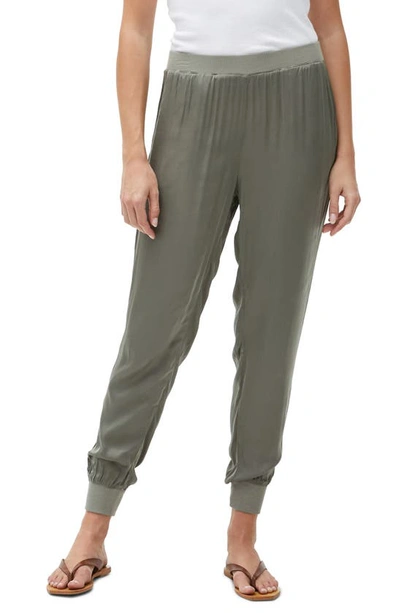 Shop Michael Stars Lidia Relaxed Joggers In Olive