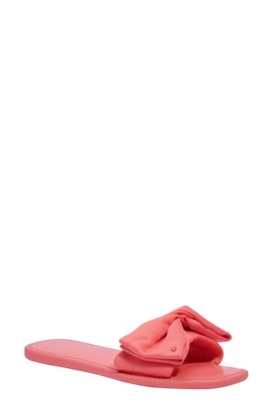Shop Kate Spade Bikini Slide Sandal In Peach Melba Fabric