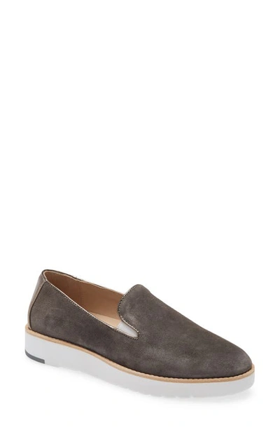 Shop Johnston & Murphy Penelope Loafer In Gray Suede