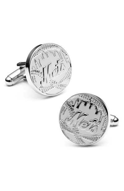 Shop Cufflinks, Inc . Mlb New York Mets Cuff Links In New York Mets Silver Edition