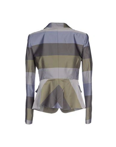 Shop Emporio Armani Blazer In Grey