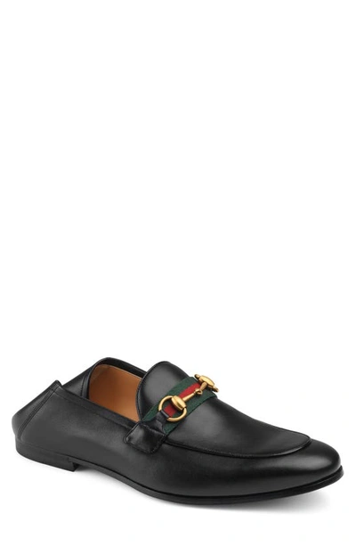 Shop Gucci Brixton Horsebit Convertible Loafer In Black