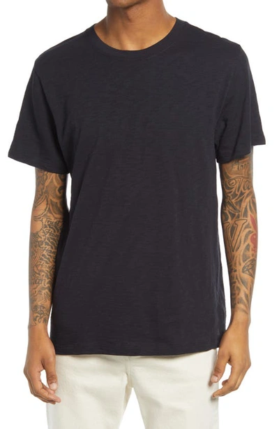 Shop Alternative Fillmore Slub Organic Cotton T-shirt In Black