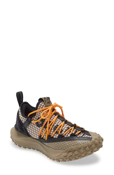 Shop Nike Acg Mountain Fly Low Hiking Sneaker In Fossil Stone/ Black