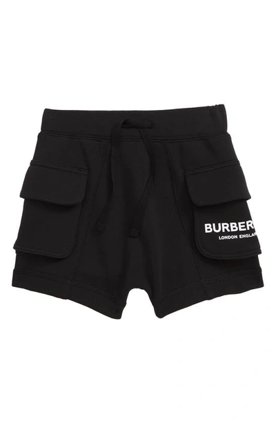 Shop Burberry Knit Shorts In Black