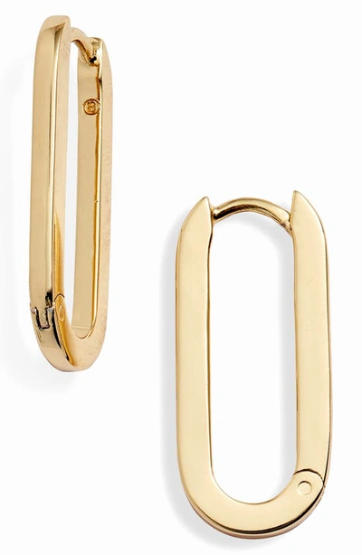 Shop Gorjana Parker Huggie Link Earrings In Gold