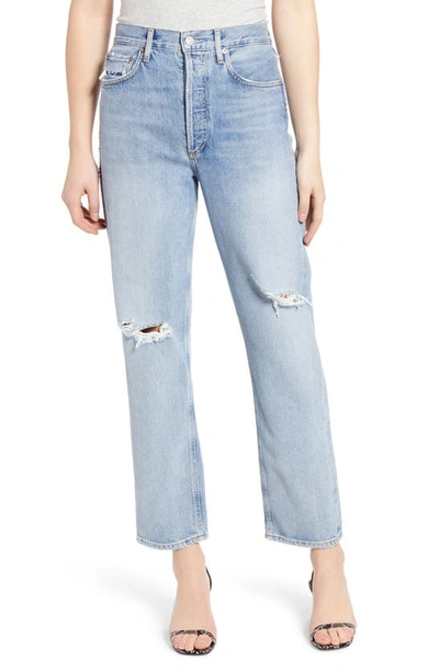 Shop Agolde '90s High Waist Loose Fit Jeans In Captured