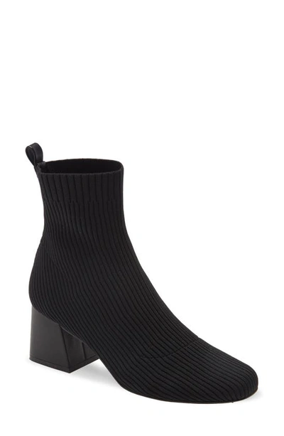 Shop Steve Madden Darma Sock Bootie In Black Knit