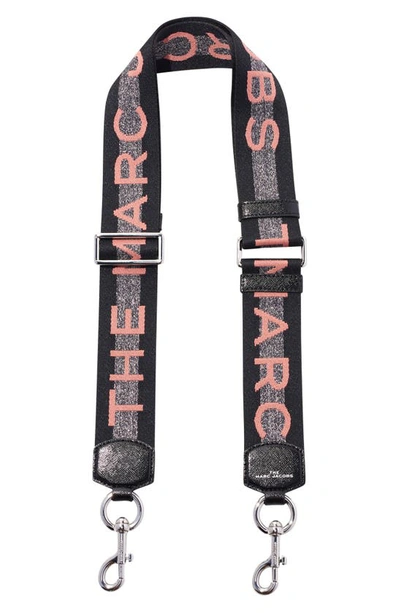 Shop The Marc Jacobs Logo Webbing Guitar Bag Strap In Sweet Pea