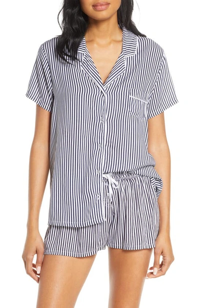 Shop Splendid Short Pajamas In Vertical Heavenly Stripe