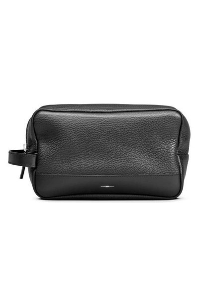 Shop Shinola Leather Travel Kit In Black
