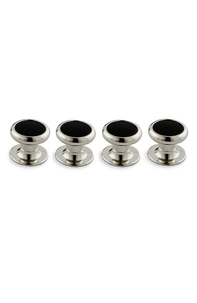 David Donahue Onyx Stud Set In Silver/ Onyx
