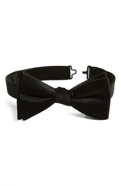 Shop Nordstrom Men's Shop Silk Pre-tied Bow Tie In Black