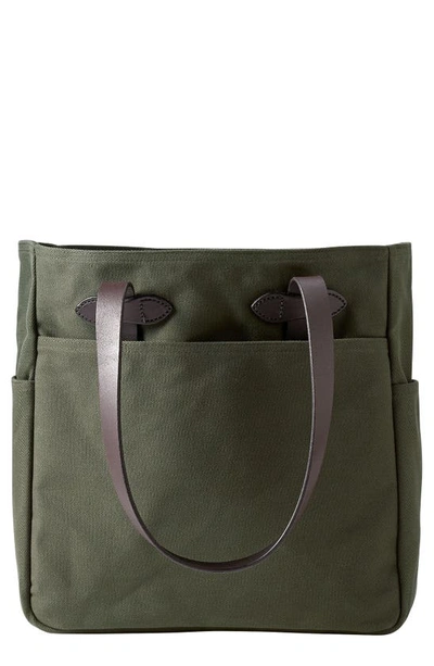 Shop Filson Rugged Twill Tote Bag In Otter Green