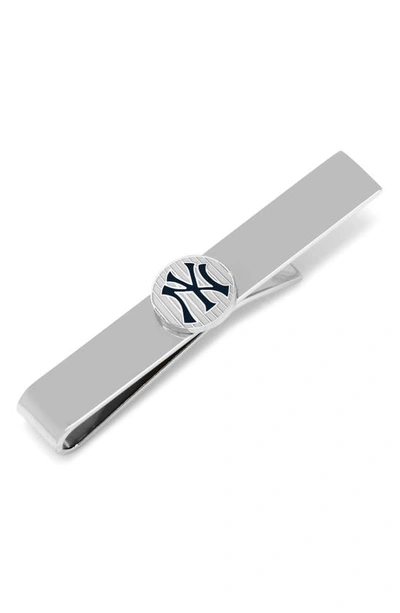 Shop Cufflinks, Inc New York Yankees Tie Bar In Black/ Silver