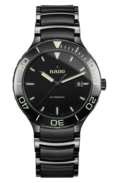 Shop Rado Centrix Automatic Bracelet Watch, 42mm In Black