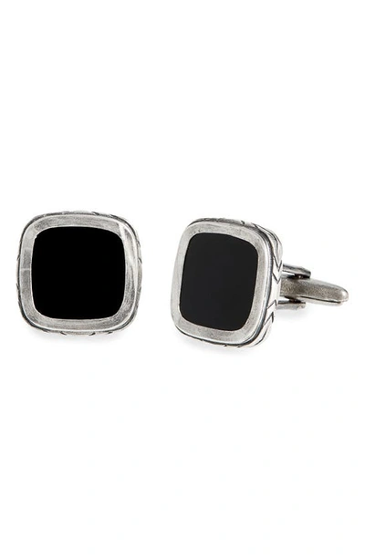 Shop John Varvatos Onyx Cuff Links In Black