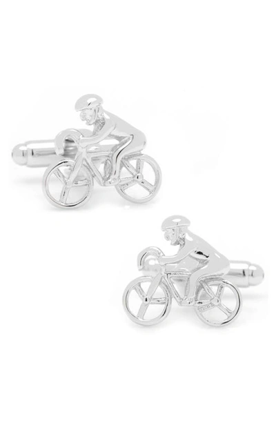 Shop Cufflinks, Inc Cyclist Cuff Links In Silver