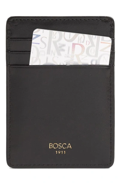 Shop Bosca Old Leather Front Pocket Wallet In Black