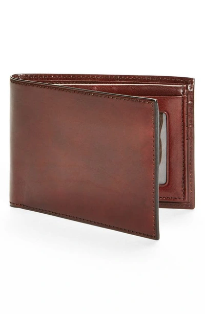 Shop Bosca Id Passcase Wallet In Brown
