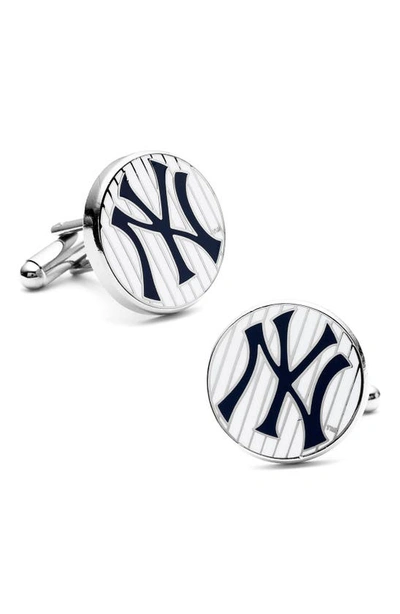 Shop Cufflinks, Inc 'new York Yankees' Cuff Links In White/ Blue