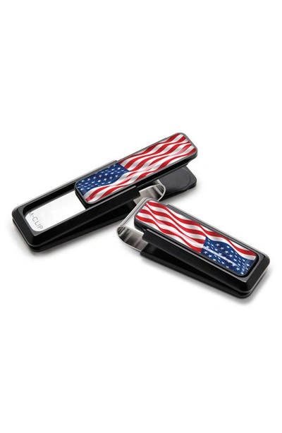 Shop M-clipr American Flag Money Clip In Black/ Red/ White/ Blue