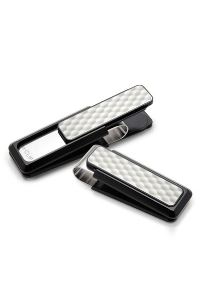 Shop M-clipr Golf Ball Money Clip In Black/ White