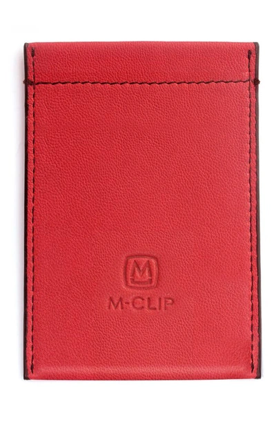 Shop M-clipr Rfid Card Case In Red