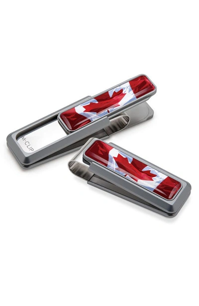 Shop M-clipr M-clip® Canadian Flag Money Clip In Natural