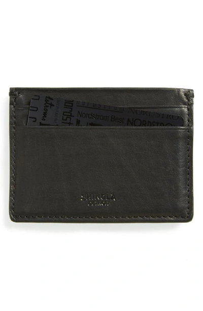 Shop Shinola Leather Card Case In Black
