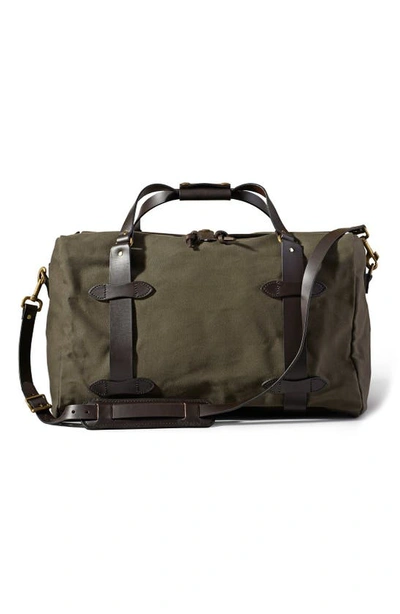 Shop Filson Medium Duffle Bag In Otter Green