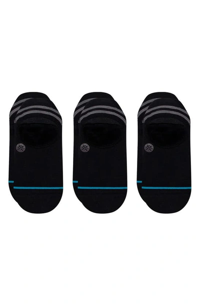 Shop Stance Gamut 3-pack No-show Liner Socks In Black