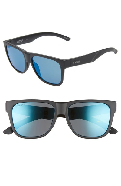 Shop Smith Lowdown 2 55mm Chromapop™ Polarized Sunglasses In Matte Black