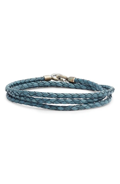 Shop Degs & Sal Braided Wrap Bracelet In Blue