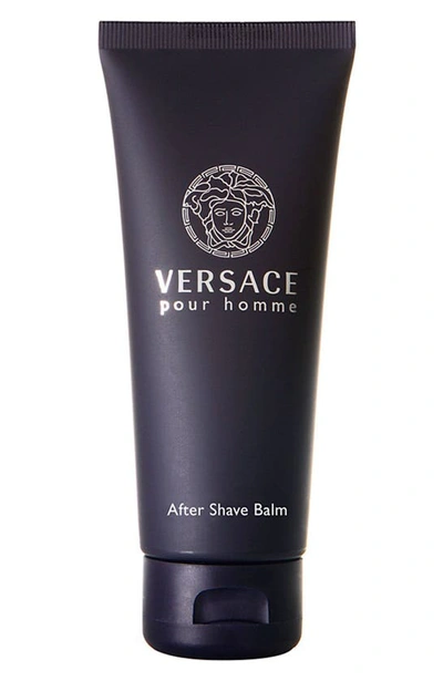 Shop Versace Pour Homme After Shave Balm, 3.4 oz In Black