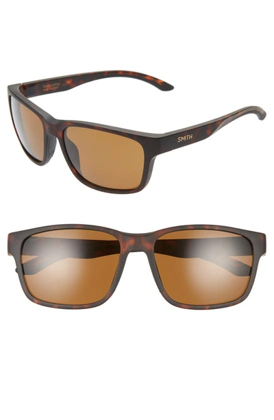 Smith Basecamp 58mm Chromapop™ Polarized Sunglasses In Matte Tortoise