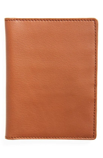 Shop Shinola Leather Passport Wallet In Bourbon