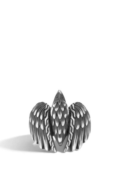 Shop John Hardy Legends Eagle Ring In Silver