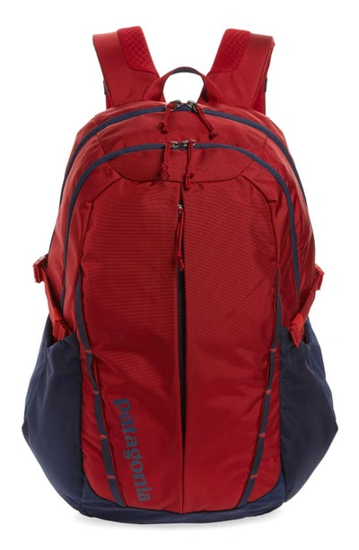 Shop Patagonia 28 Liter Refugio Nylon Backpack In Classic Red