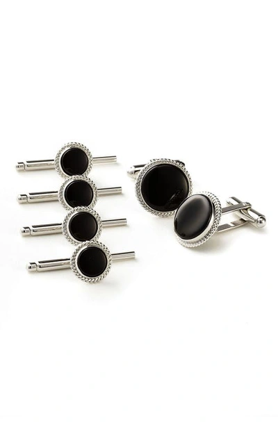 Shop David Donahue Onyx Cuff Link & Stud Set